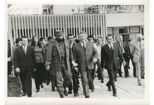 Фидел Кастро на посещение в България