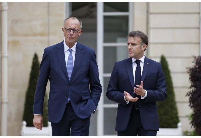 Фридрих Мерц и Еманюел Макрон