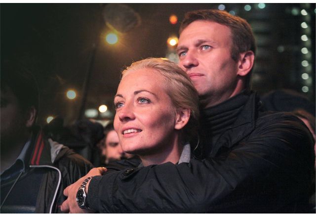 Юлия Навална и Алексей Навални