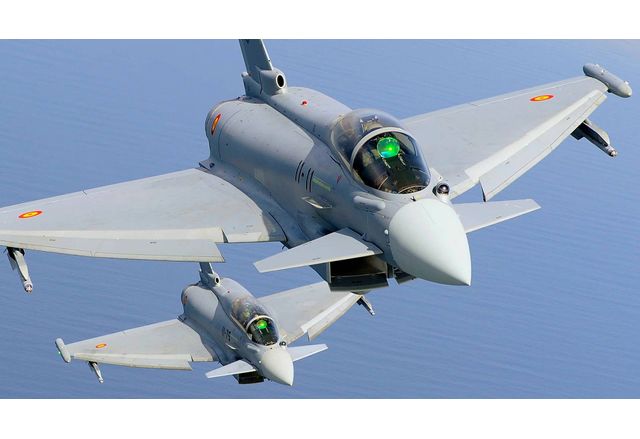 Военновъздушните сили на Испания предислоцираха днес 6 самолета Eurofighter F 2000