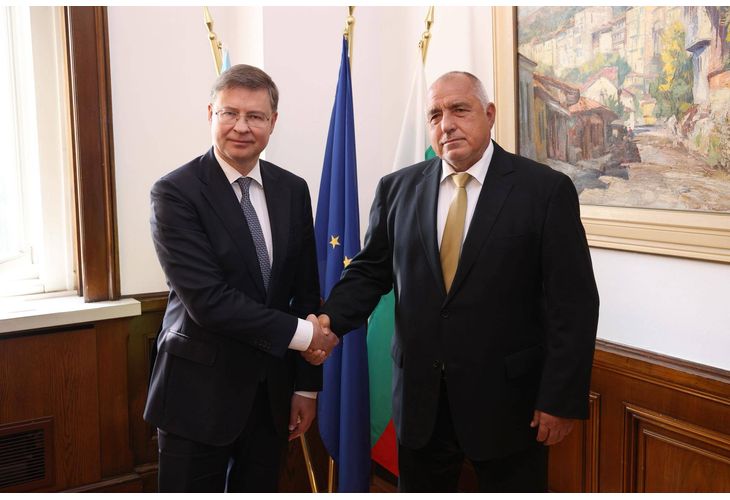 Бойко Борисов и Валдис Домбровскис Бойко Борисов и Валдис Домбровскис