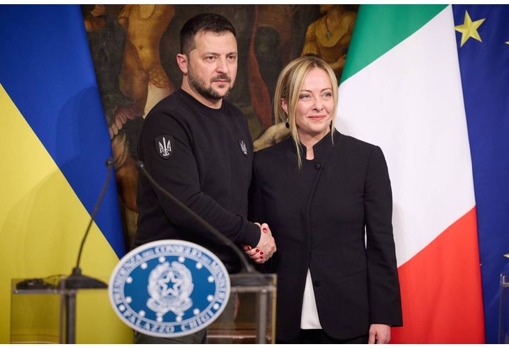 Украинският президент Володимир Зеленски се срещна с италиански лидери и