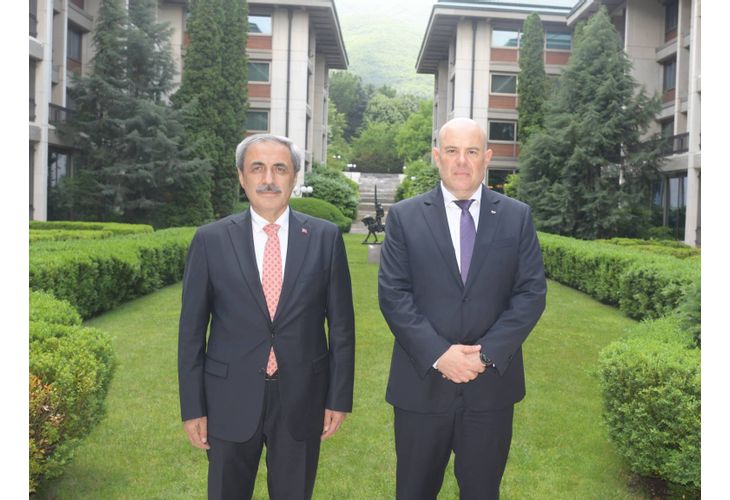 Главният прокурор на Република България Иван Гешев и главният прокурор на Република Турция Бекир Шахин