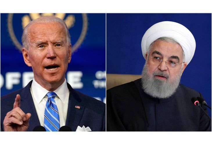 Джо Байдън и иранският президент Хасан Рухани