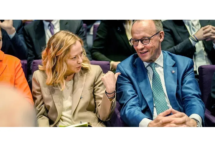 Джорджа Мелони и Фридрих Мерц