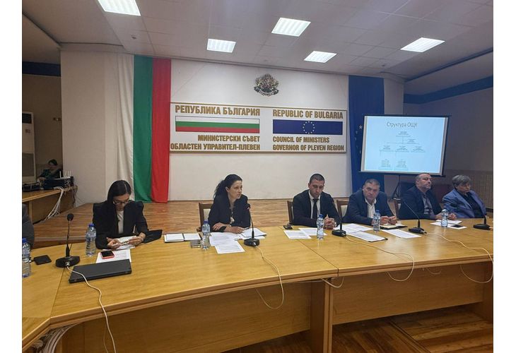 Заседание на кризисния щаб в Плевен Заседание на кризисния щаб в Плевен