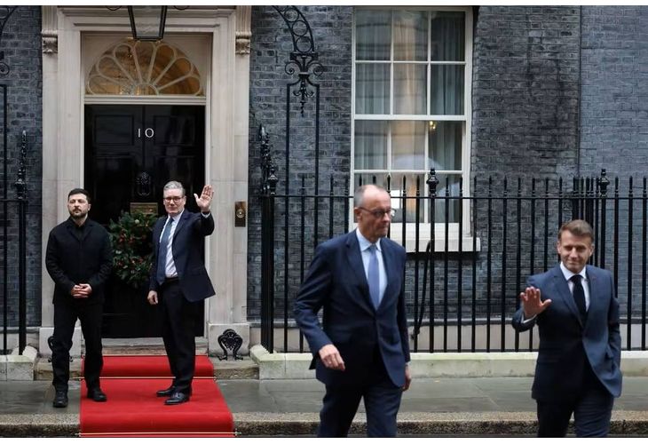 Зеленски, Стармър, Мерц, Макрон