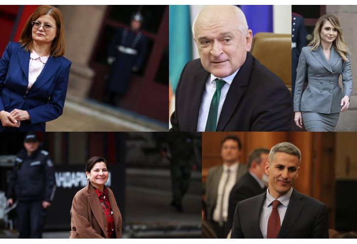 Кандидатите за служебен премиер - Маргарита Николова, Димитър Главчев, Мария Филипова, Силвия Къдрева, Андрей Гюров