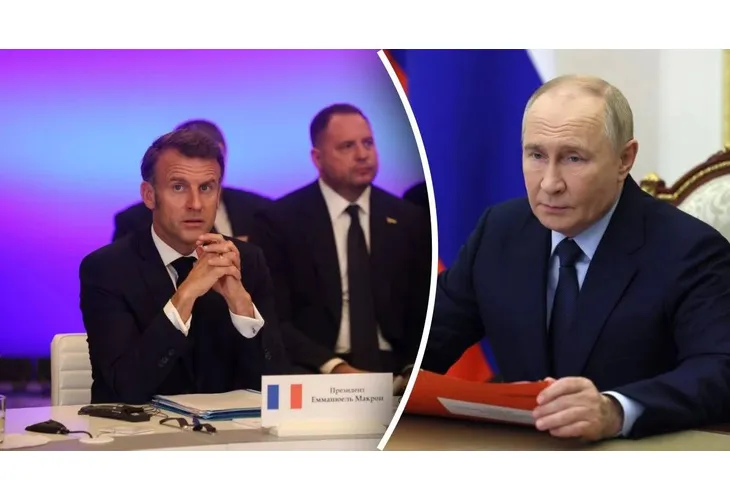 Макрон и Путин