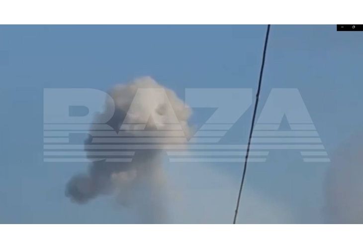 Облак от взрива на склада за боеприпаси в Крим