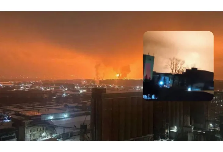 Пожарът в Брянския НПЗ Пожарът в Брянския НПЗ