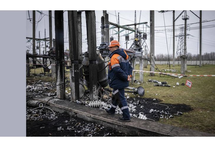 Поражения на украинската електропреносна система вследствие на руските терористични удари