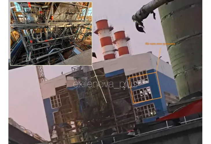 Поразената ТЕЦ във Воронеж