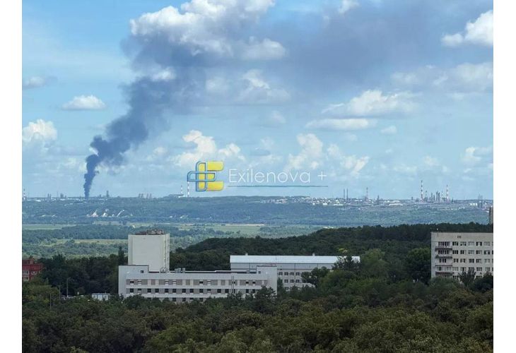 Поразената нефтена рафинерия в Уфа
