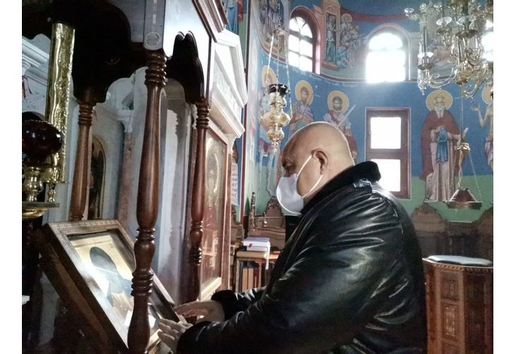 Премиерът Борисов в манастира Св. Панталеймон