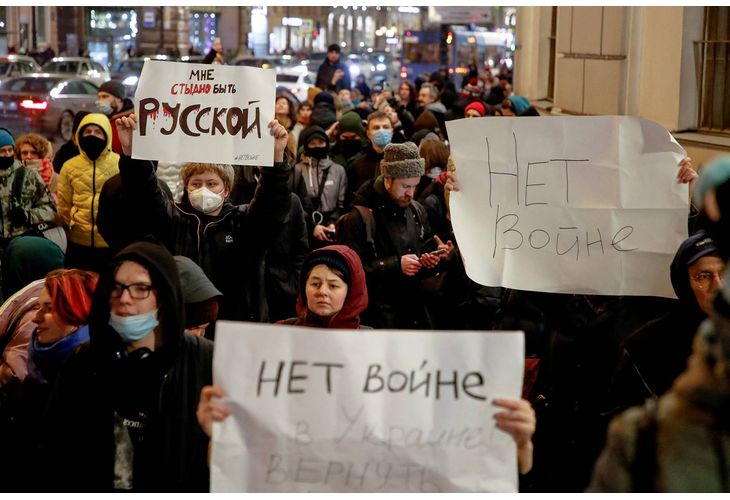 Протест срещу войната в Украйна