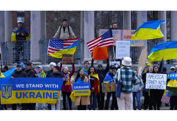 Протести в САЩ в полза на Украйна Протести в САЩ в полза на Украйна
