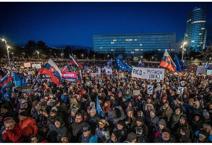 Протести в Словакия