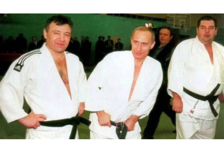 Путин и Ротенберг като спаринг партньори по джудо