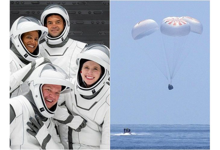 Първият цивилен екипаж на SpaceX се завърна на Земята