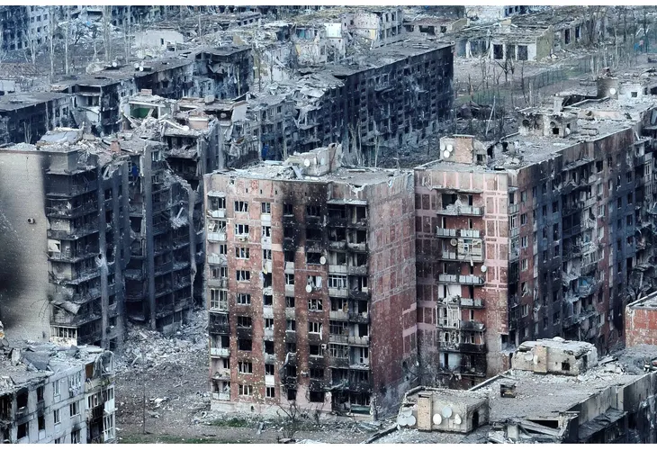 Разрушен украински град от руските терористични атаки