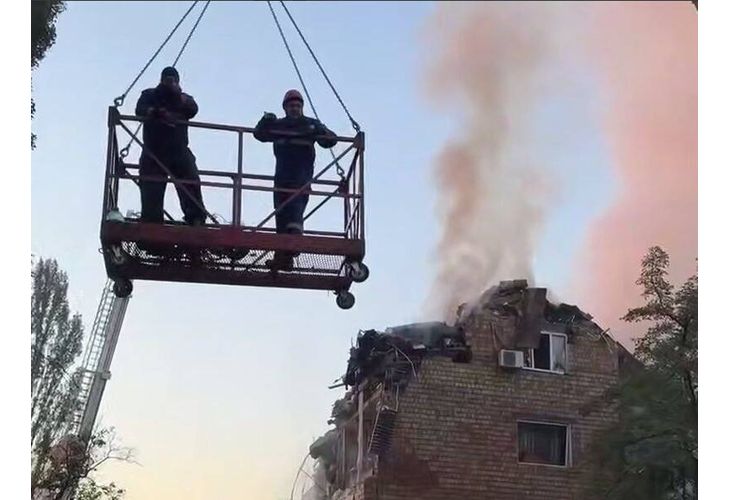Разрушения в Киев вследствие на руския терористичен удар Разрушения в Киев вследствие на руския терористичен удар