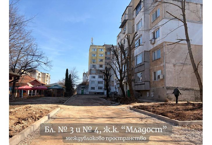 Ремонтират се улици и междублокови пространства във Враца