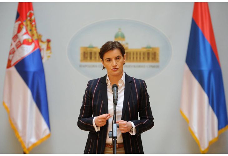 Сръбският премиер Ана Бърнабич
