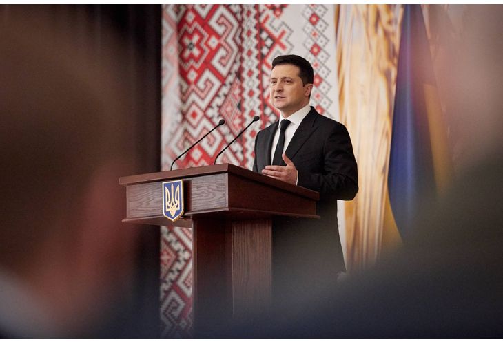 Президентът на Украйна Валадимир Зеленски заяви в обръщение към гражданите,