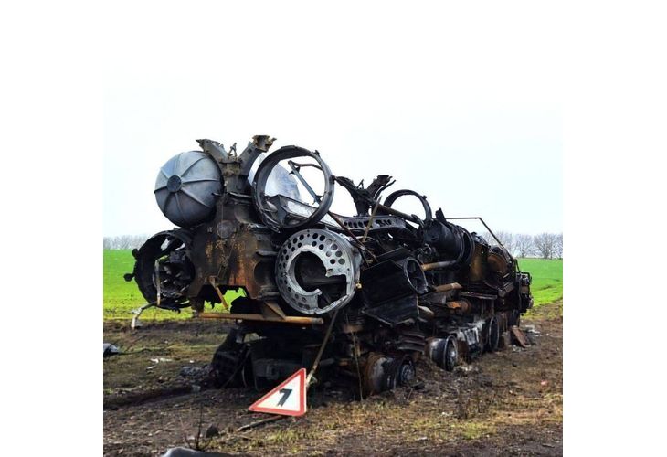Унищожена руска ПВО система С-400 Унищожена руска ПВО система С-400