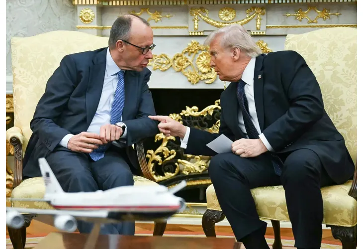 Фридрих Мерц и Доналд Тръмп