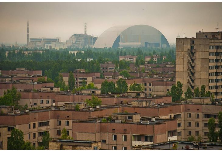 Радиационният фон около АЕЦ Чернобил) се е покачил над 20