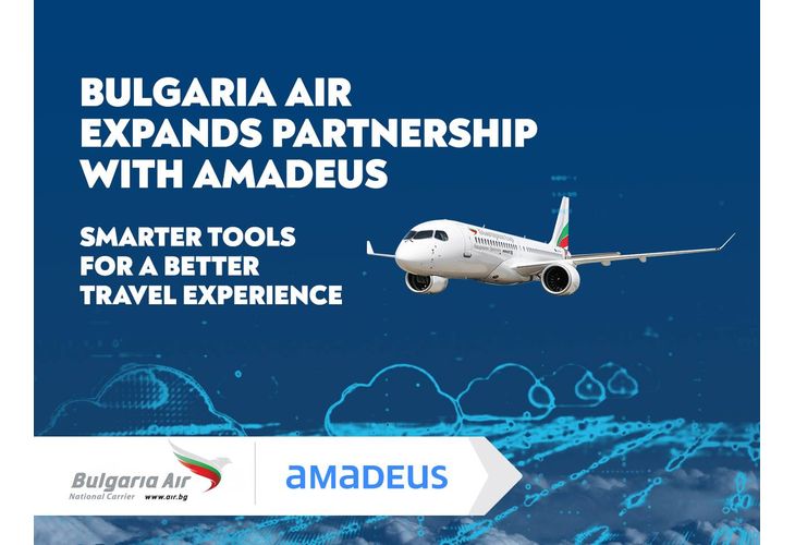 Amadeus и "България Еър" разширяват партньорството си в сферата на технологиите Amadeus и "България Еър" разширяват партньорството си в сферата на технологиите