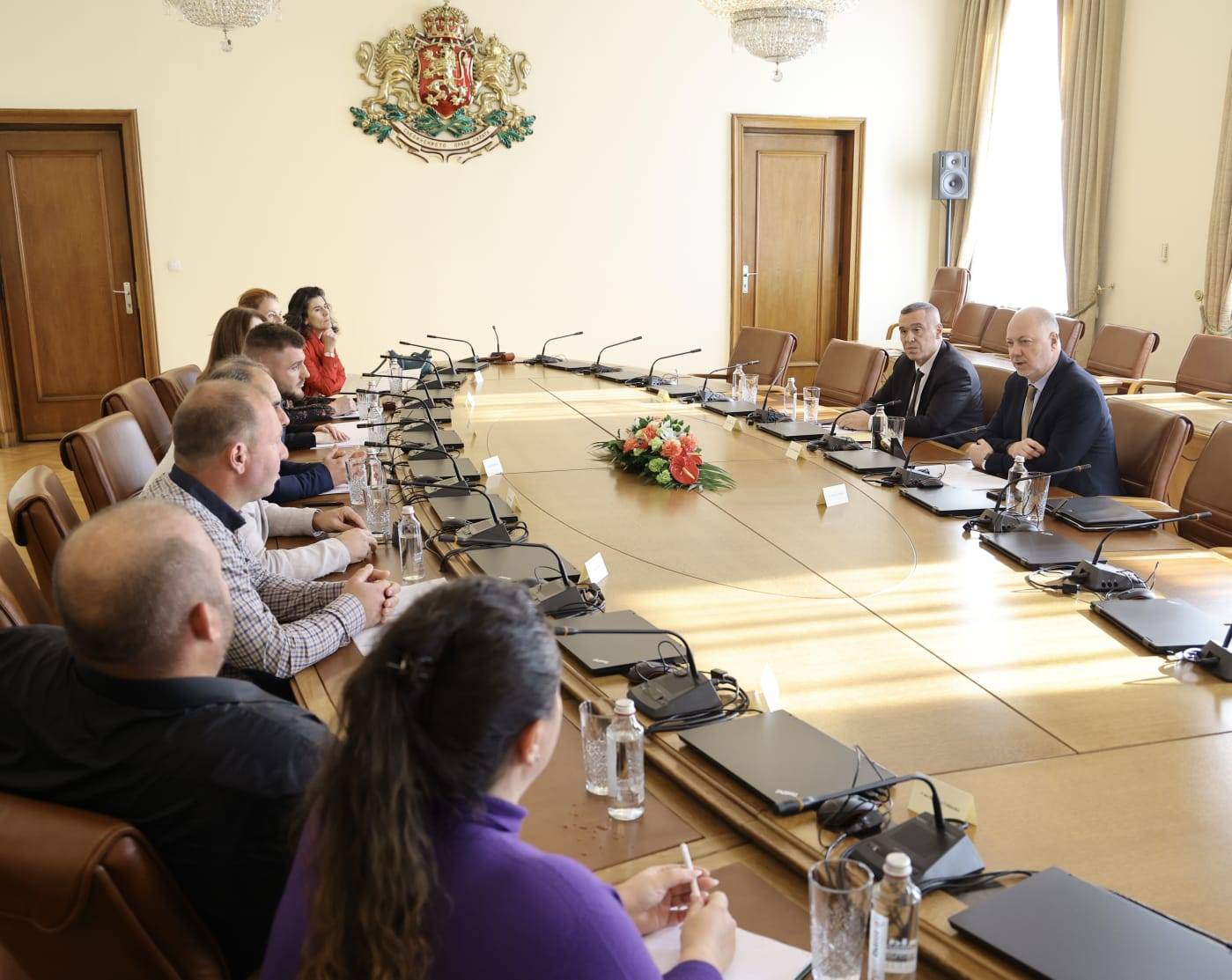 Министър-председателят Росен Желязков по време на работна среща с Националната асоциация на зърнопроизводителите