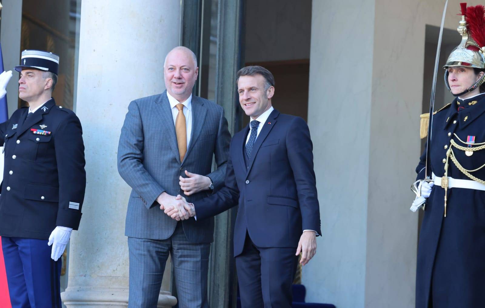  Еманюел Макрон и Росен Желязков 