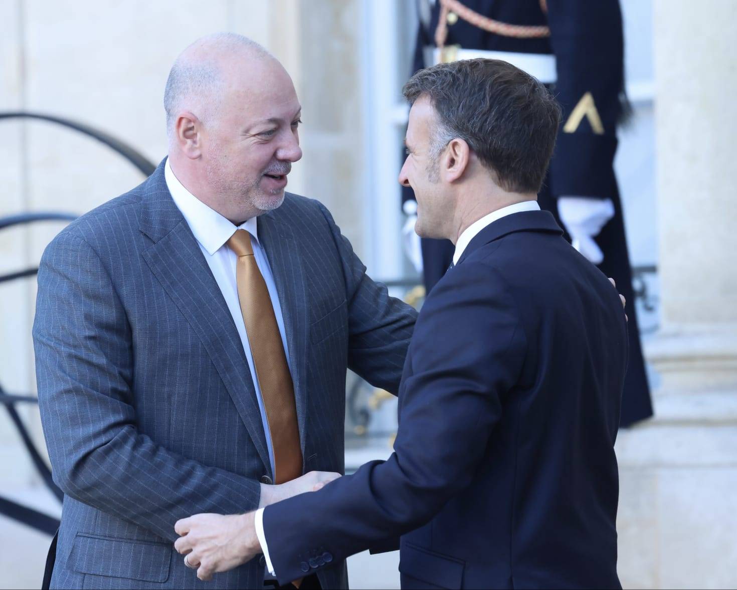 Росен Желязков и Еманюел Макрон