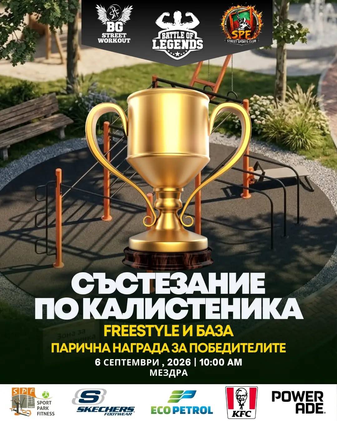 Община Мездра и Battle of Legends организират зрелищно състезание по калистеника