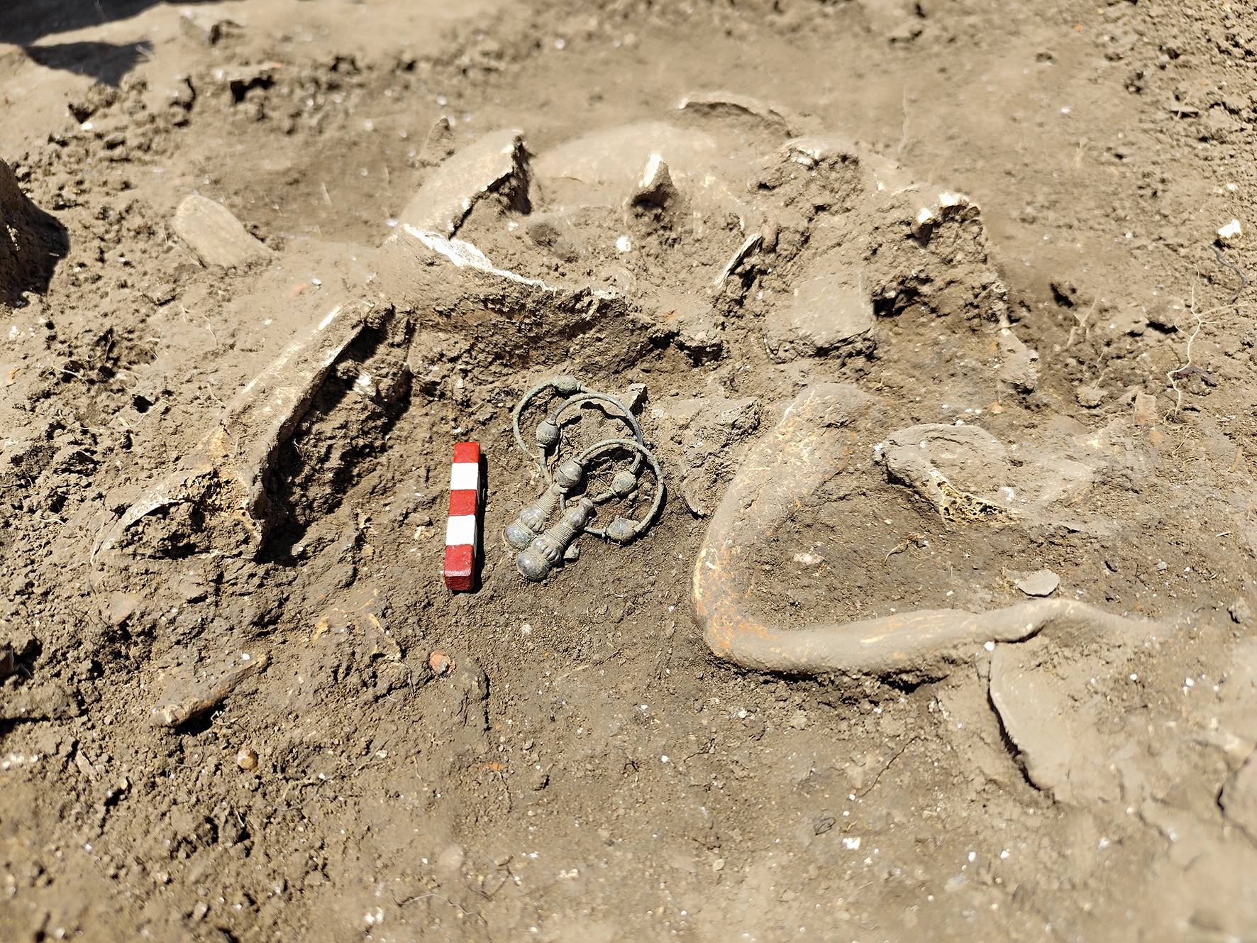  Нови значими открития са направени при избавителните разкопки по трасето на газопровода край с. Трънак, Руенско 